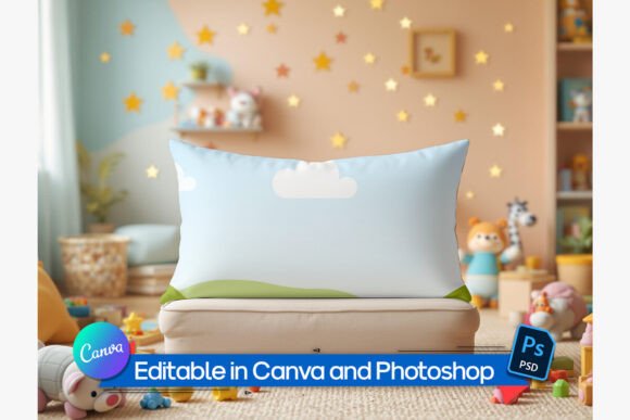 Download Kids Playroom Pillow Mockup - Premium Resources