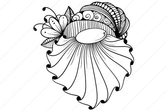 Download Zentangle Inspired Gnome Cut File - Cut file Collection