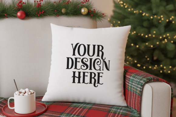 Download Christmas Pillow Mockup - Pillow Collection