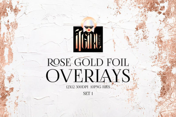 Download Rose Gold Foil Borders Clipart - Rose Collection