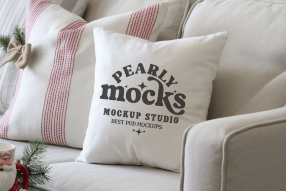 Download Christmas Cushion Pillow Mockup 82 - Pillow Collection