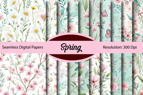 Download Spring Seamless Digital Paper - Seamless digital paper Collection