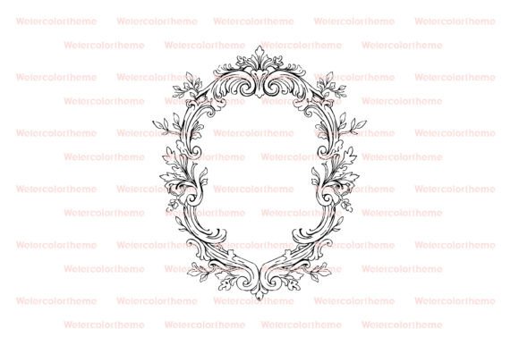 Download Vintage Floral Frame SVG Cut File - Cut file Collection