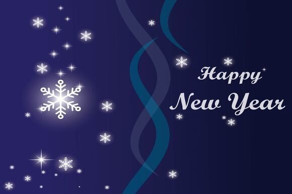 Download Snowflake Happy New Years Background - New year Collection
