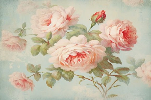 Download Vintage Floral Rose Background - Rose Collection