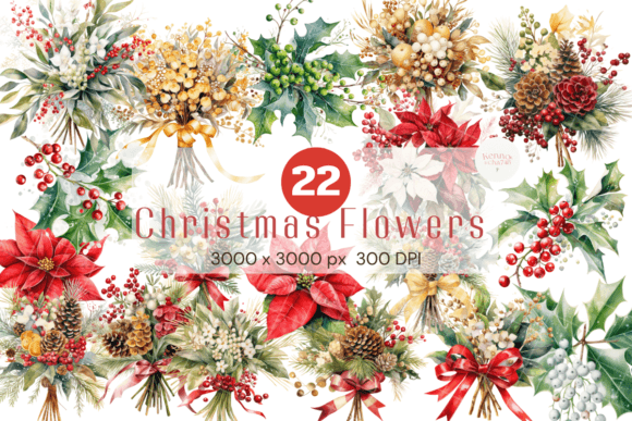 Download Christmas Flowers - Christmas flowers Collection