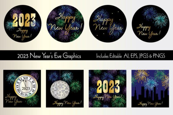 Download 2023 New Year's Eve Graphics - New year Collection