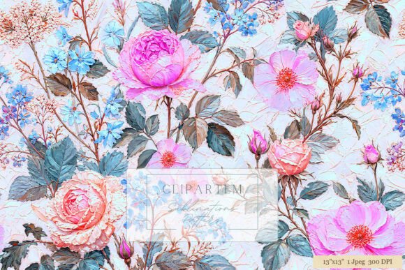 Download Pink Rose Floral Sublimation Pattern - Rose Collection